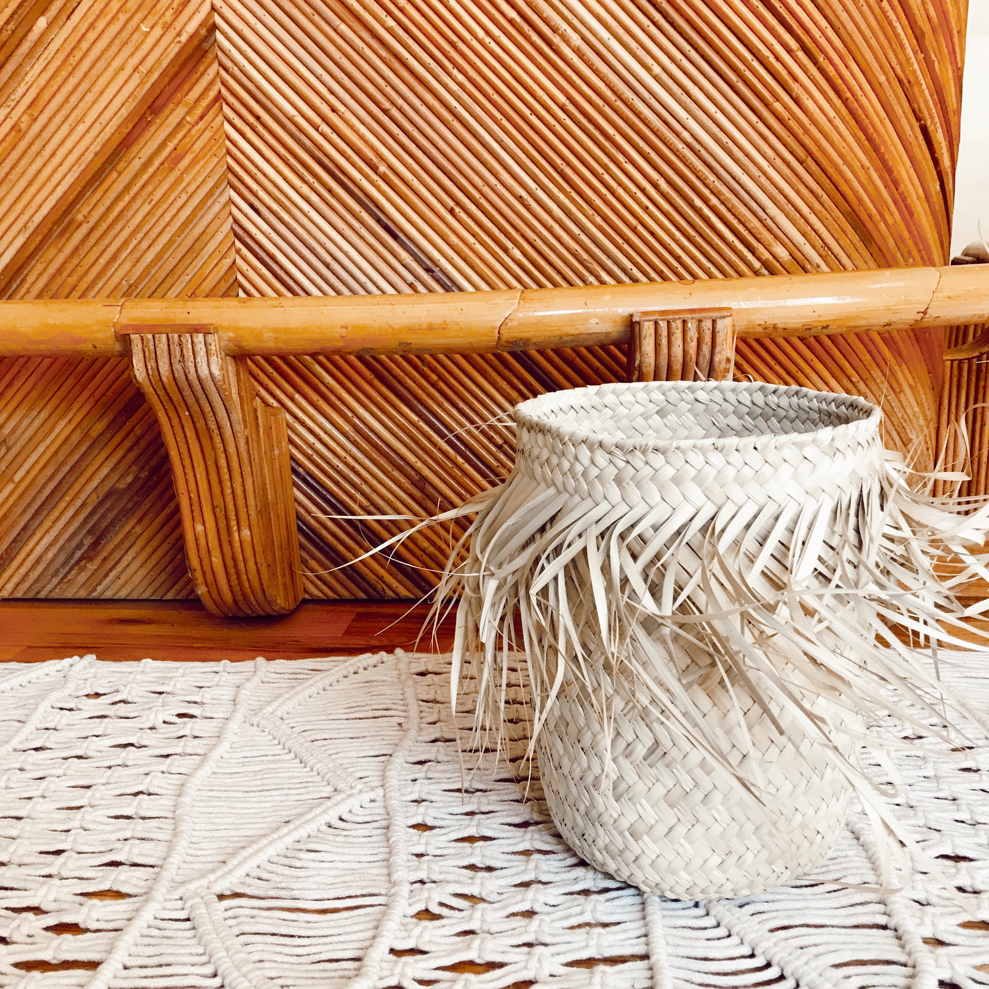 Small Palm Basket, Woven Storage Baskets
