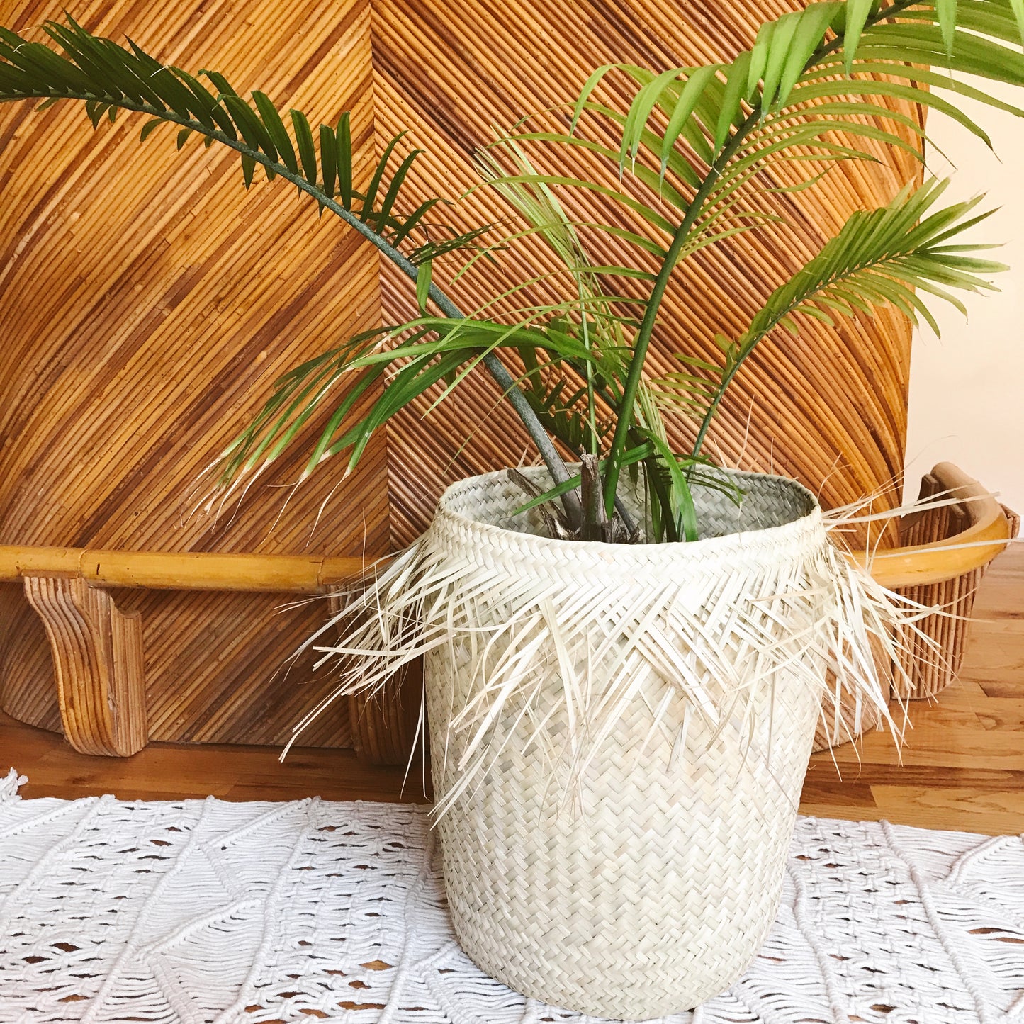 Fringe Palm Basket